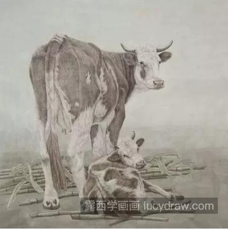 草原上的牛怎么画？牛的工笔画步骤有哪些？