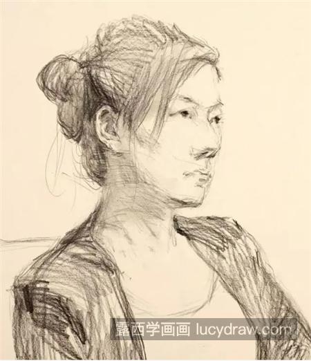 女青年頭像怎麼畫簡單的頭像素描畫法是什麼