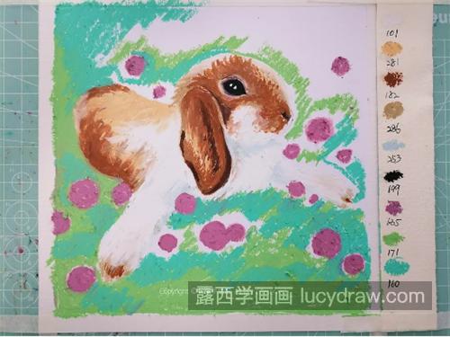 垂耳兔怎么画？小兔子的简单油画步骤有几步？