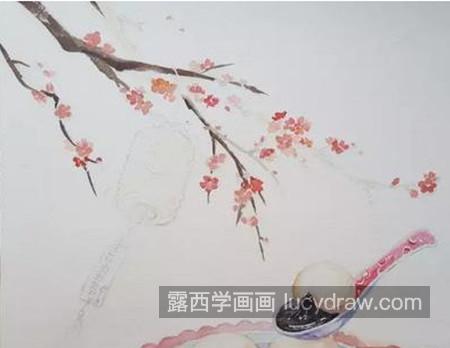 元宵节汤圆怎么画？汤圆的水彩步骤有几步？