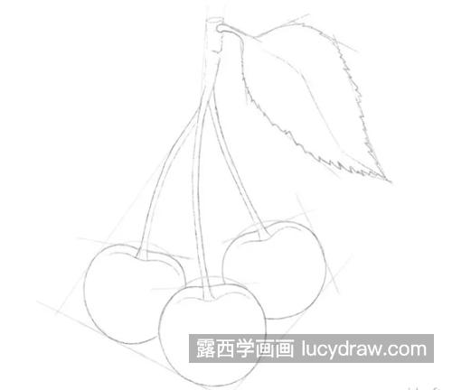 素描樱桃怎么画？暗反射表面如何着色？