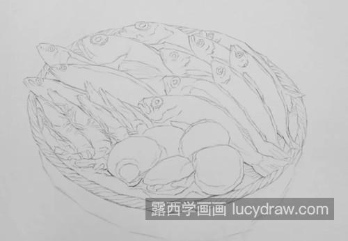 海鲜怎么画？虾兵蟹将的素描步骤有几步？