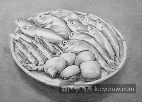 海鲜怎么画？虾兵蟹将的素描步骤有几步？