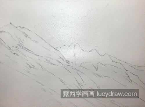 玉龙雪山怎么画？详细的绘画步骤详解