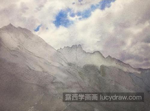 玉龙雪山怎么画？详细的绘画步骤详解