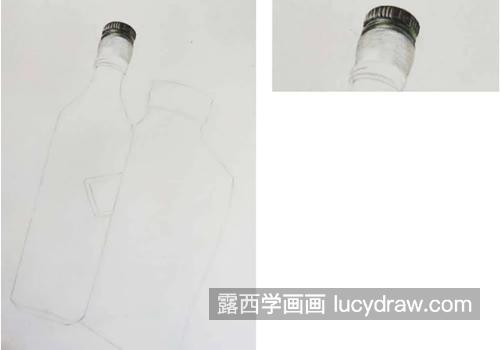 酒瓶怎么画？如何大面积刻画投影？