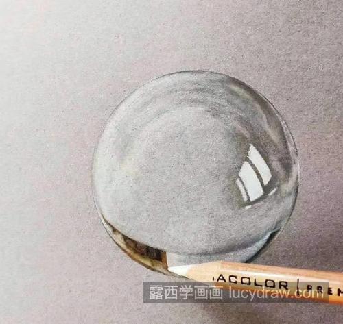 玻璃弹珠怎么画？如何画写实彩铅画？