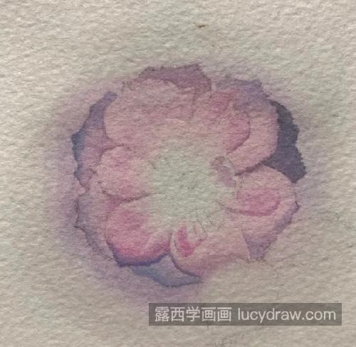 粉色小花朵怎么画？如何临摹水彩花朵？