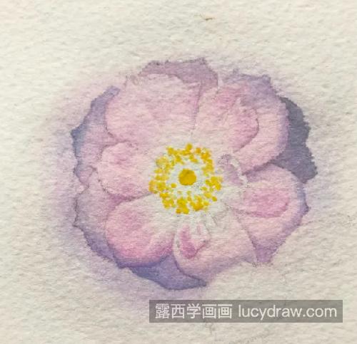 粉色小花朵怎么画？如何临摹水彩花朵？