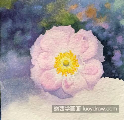 粉色小花朵怎么画？如何临摹水彩花朵？