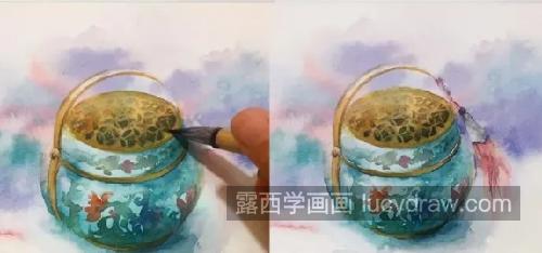 绣球手炉怎么画？古风手炉的画法是什么？