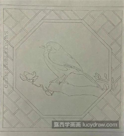 春分怎么画？枝头小鸟的彩铅画法是什么？