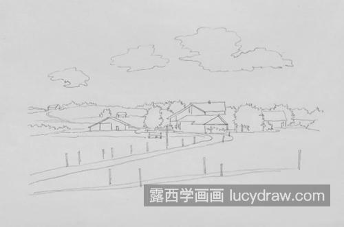 村庄怎么画？简单的素描画法是什么？