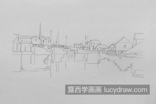 渔村怎么画？详细的素描画法是什么？