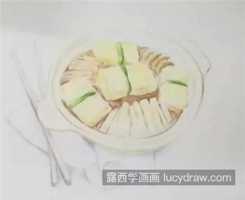 豆腐杂锅怎么画？有哪些绘画步骤？