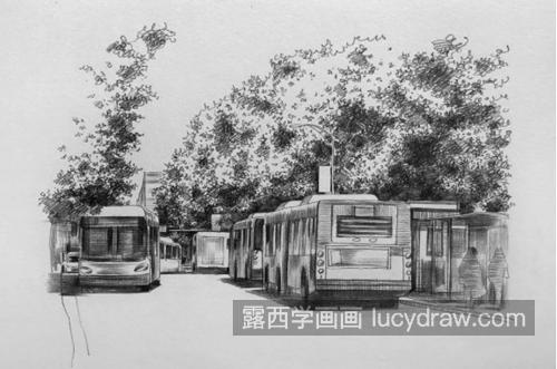 公交车怎么画？有哪些绘画步骤？