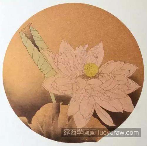 粉色荷花怎么画？染色步骤有几步？