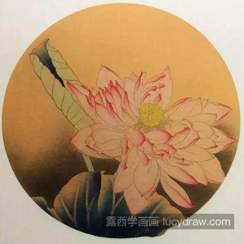 粉色荷花怎么画？染色步骤有几步？