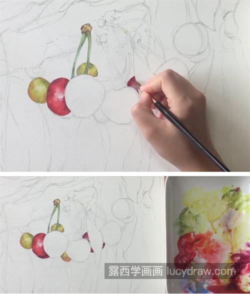 樱桃怎么画？超写实樱桃的画法是什么？