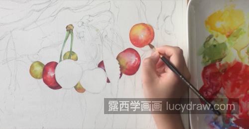 樱桃怎么画？超写实樱桃的画法是什么？