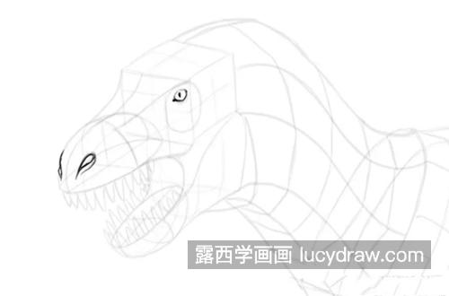 霸王龙怎么画？素描绘画过程是什么？