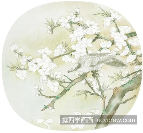 桃花黄鸟怎么画？工笔画绘画流程是什么？