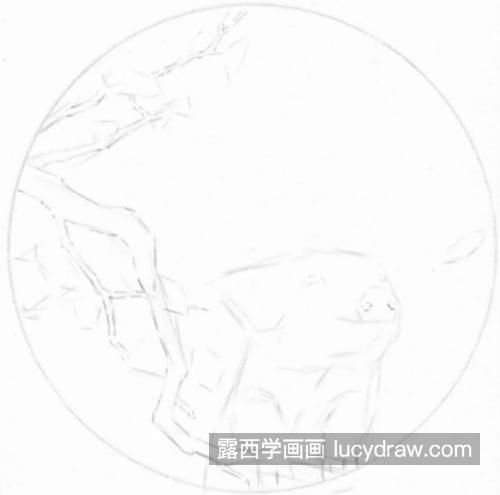 扇面小猪怎么画？详细的素描画法是什么？