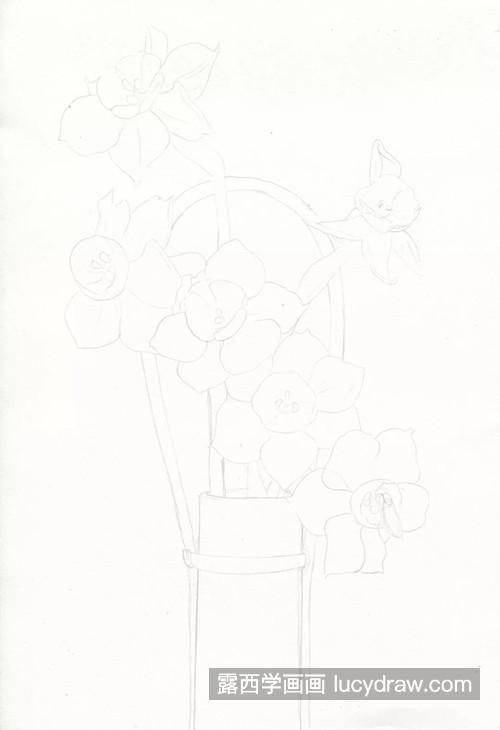 水仙花怎么画？彩铅绘画步骤有 哪些？