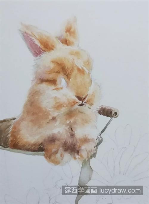 水彩兔子怎么画？绘画过程是什么？
