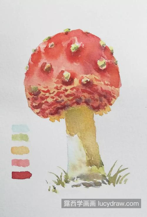 小蘑菇怎么画？有哪些绘画步骤？