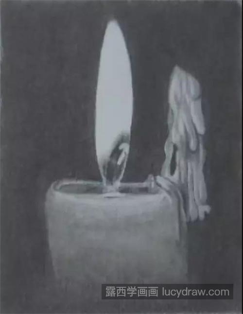燃烧的蜡烛怎么画？简单的素描画法是什么？