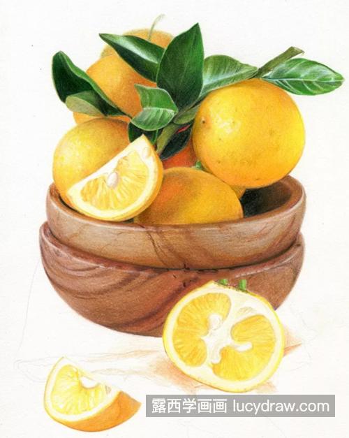 黄橙橙的橙子怎么画？绘画过程是什么？