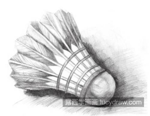 羽毛球设计素描图片