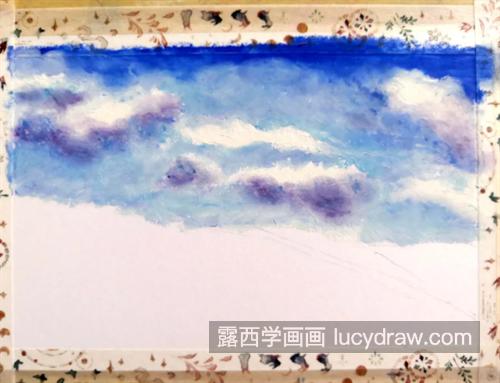 遍山红怎么画？如何画多变的云朵？