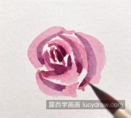 玫瑰花怎么画？教你画两朵不同色玫瑰