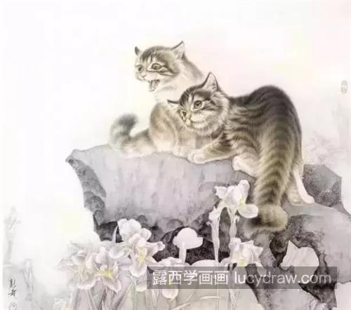 嬉戏的小猫怎么画？猫咪工笔画教程是什么？