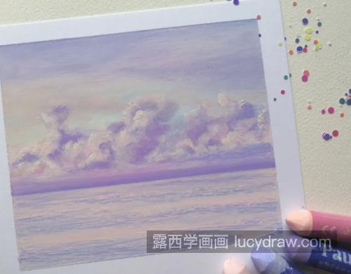 浪漫紫大海怎么画？如何让海面更灵动？