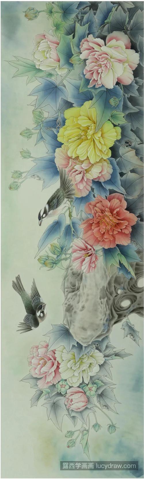 芙蓉花怎么画？详细的绘画过程是什么？