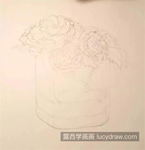 静物花卉怎么画？如何画彩铅玻璃杯？