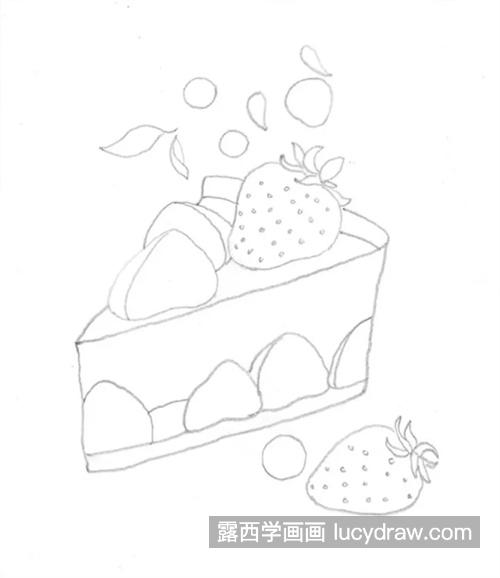 草莓蛋糕怎么画？绘画步骤有几步？