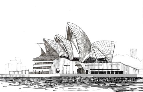 悉尼歌剧院怎么画？绘画过程是什么？