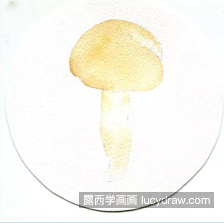 黄环丝膜菌怎么画？有哪些水彩步骤？