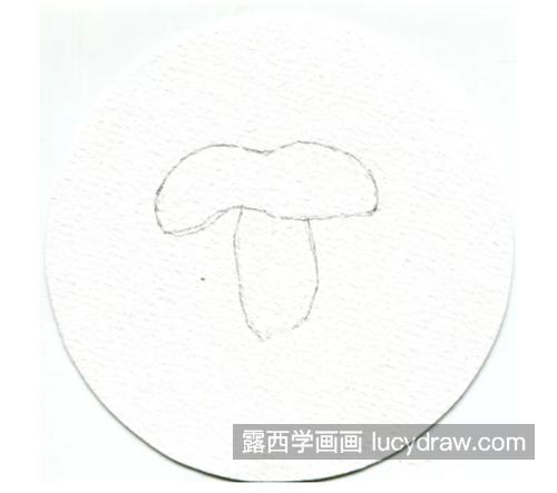 菱红菇怎么画？简单的水彩画法是什么？