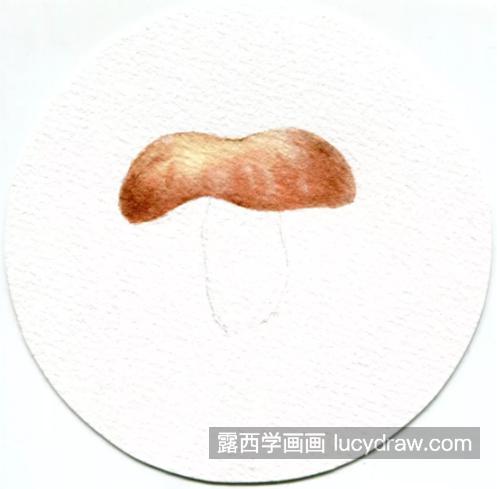 菱红菇怎么画？简单的水彩画法是什么？