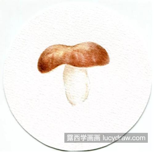 菱红菇怎么画？简单的水彩画法是什么？