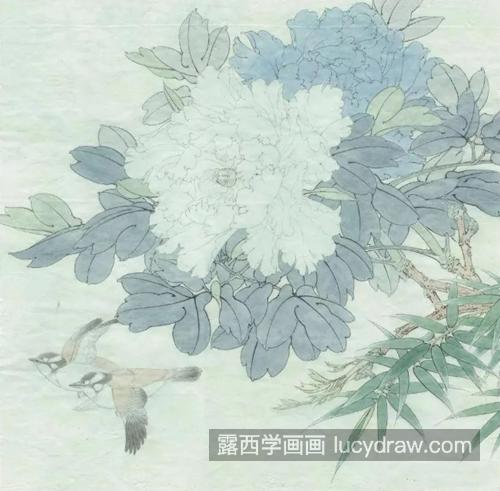 绿牡丹怎么画？豆绿的工笔画法是什么？