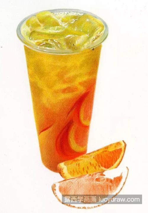 冰镇橙汁怎么画？有哪些绘画步骤？