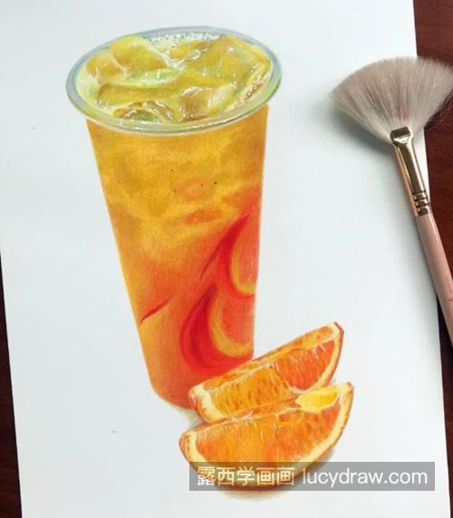 冰镇橙汁怎么画？有哪些绘画步骤？