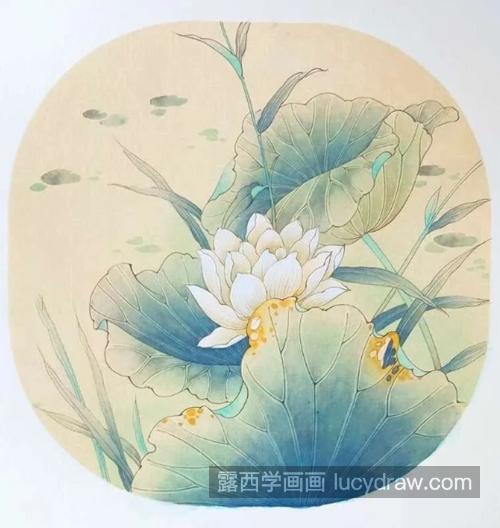 白荷花怎么画？它的工笔绘画流程是什么？