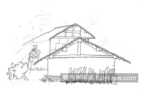 乡间小屋怎么画？钢笔画绘画流程是什么？